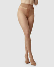 Load image into Gallery viewer, Swedish stockings Malva Ladder resistant dark beige