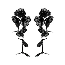 Load image into Gallery viewer, WOS Jessica earrings black/red