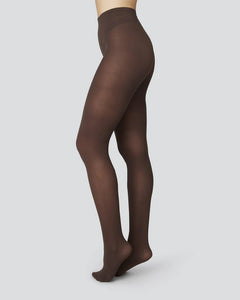 Swedish stockings Olivia Dark Brown