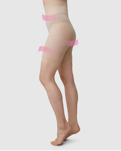 Swedish Stockings Julia shaping shorts black/ nude