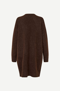 Samsoe Samsoe Nor long cardigan black coffee