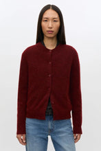 Load image into Gallery viewer, Samsoe Samsoe Nor short cardigan Syrah
