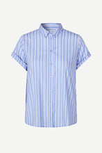 Load image into Gallery viewer, Samsoe Samsoe Majan blouse blue stripe