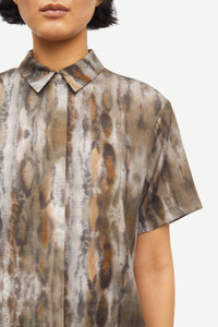 Samsoe Samsoe MIna shirt Aquarel Animal Greige
