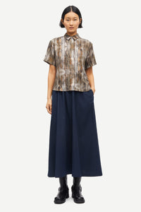 Samsoe Samsoe MIna shirt Aquarel Animal Greige