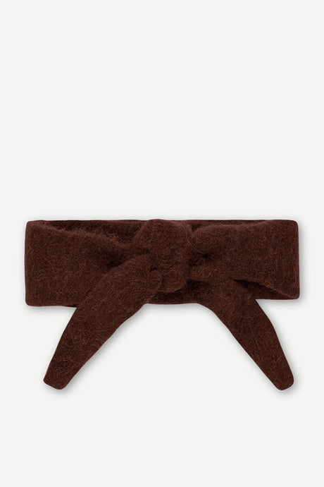 Samsoe Samsoe Sanor scarf black coffee / grey