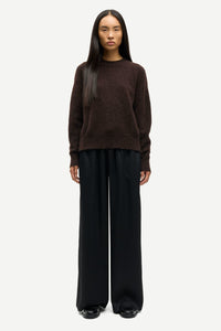 Samsoe Samsoe Anour o-neck black coffee