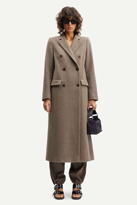 Samsoe Samsoe Falcon coat- fallen stone