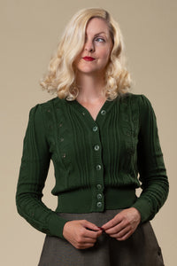 Emmy Susie Q Cardigan, Forest green