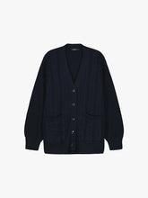 Load image into Gallery viewer, Nanso Palmikot cardigan dark blue