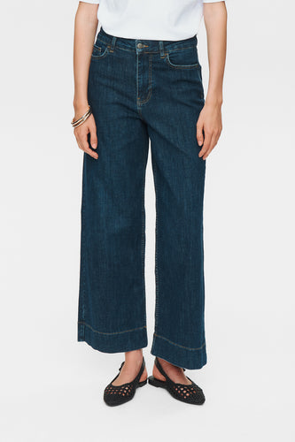 Nümph Nuparis jeans cropped dark blue denim