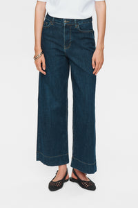 Nümph Nuparis jeans cropped dark blue denim