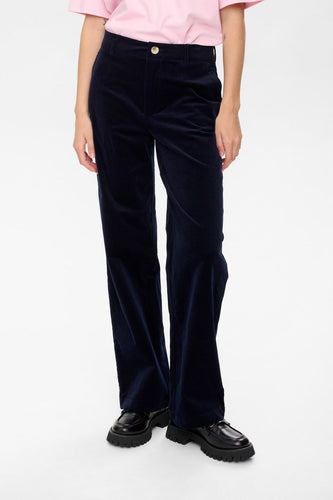 Nümph Nujoanna pants manchester mörkblå
