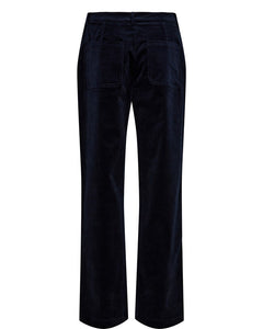 Nümph Nujoanna pants manchester mörkblå