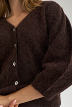 Load image into Gallery viewer, Numph Nusuri cardigan chocolate plum