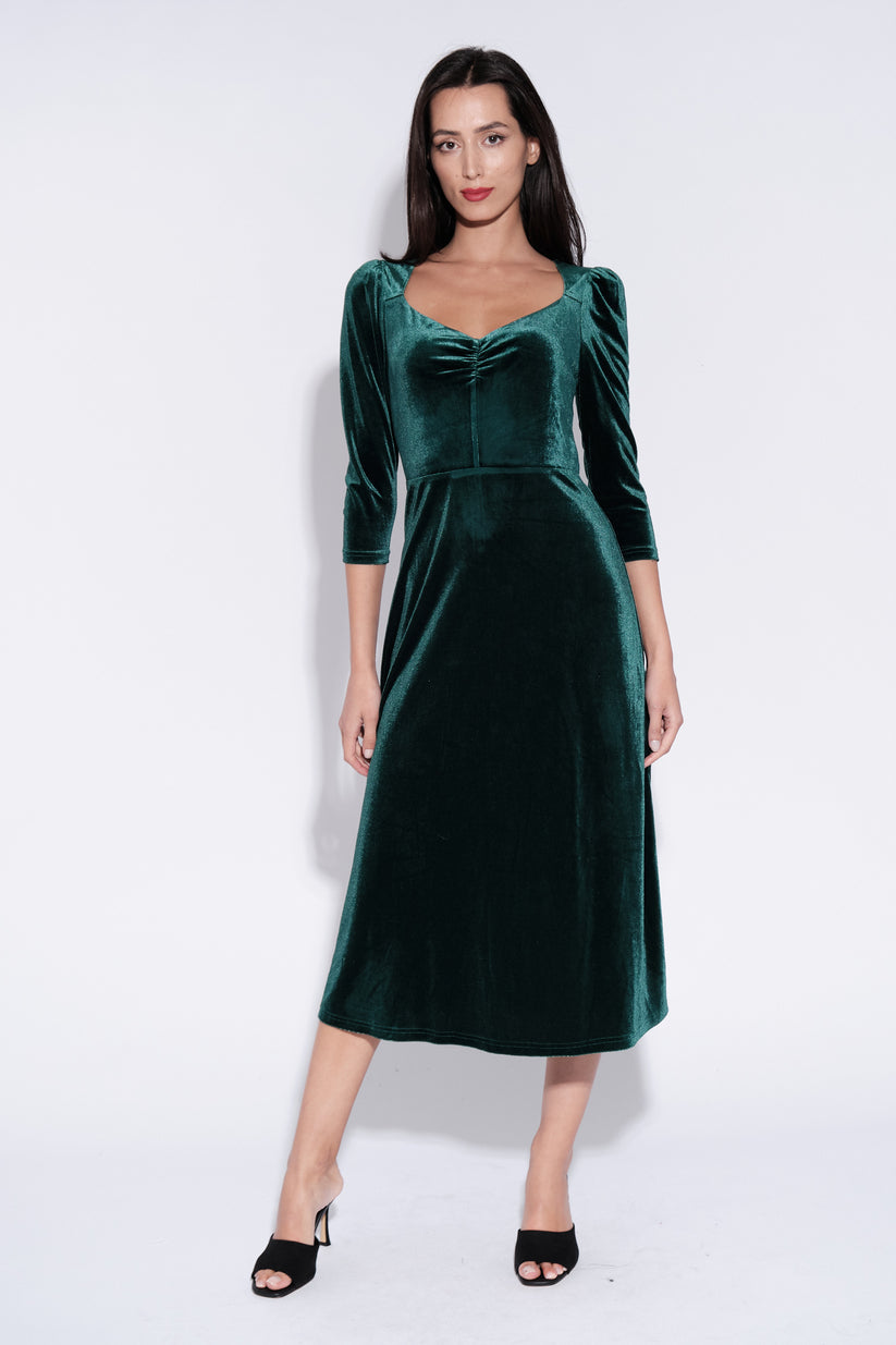 Louche Ambrose velvet midi dress