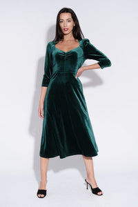 Louche Ambrose velvet midi dress