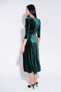 Louche Ambrose velvet midi dress