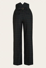 Load image into Gallery viewer, Emmy the Miss Fancy Pants slacks- Bottle green plaid wool