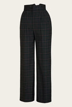Load image into Gallery viewer, Emmy the Miss Fancy Pants slacks- Bottle green plaid wool