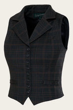 Load image into Gallery viewer, Emmy The Watchmaker’s Waistcoat- Bottle green plaid wool