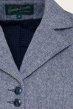 Load image into Gallery viewer, Emmy The Watchmaker’s Waistcoat Midnight &amp; ivory wool tweed
