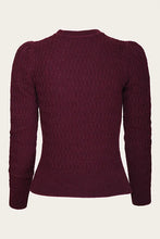 Load image into Gallery viewer, Emmy The All Round Sweater Black cherry wool