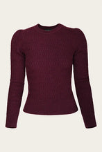 Load image into Gallery viewer, Emmy The All Round Sweater Black cherry wool