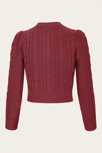 Load image into Gallery viewer, Emmy The Ice Skater Cardigan -Rust wool