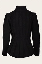 Load image into Gallery viewer, Emmy The Screen Siren Cardigan- Black wool