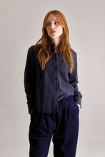 Load image into Gallery viewer, Komodo Kenji Cotton Tencel Shirt - Navy