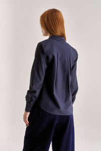 Komodo Kenji Cotton Tencel Shirt - Navy