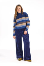 Load image into Gallery viewer, Komodo SOFIA Organic Cotton Velvet Trousers - Navy