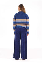 Load image into Gallery viewer, Komodo SOFIA Organic Cotton Velvet Trousers - Navy