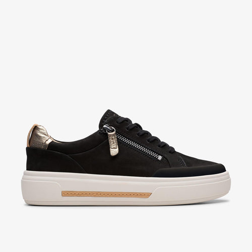 Clarks Hollyhook zip black nubuck