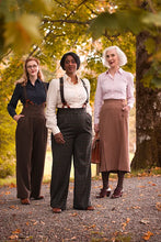 Load image into Gallery viewer, Emmy the Miss Fancy Pants slacks- Bottle green plaid wool