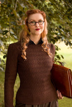 Load image into Gallery viewer, Emmy The All Round Sweater-Coffee mélange wool