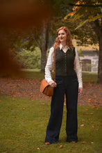 Load image into Gallery viewer, The Sassy Sweater Vest Pine green mélange wool