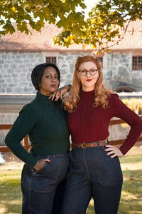 Emmy The Ice Skater Sweater Maroon cashmere blend