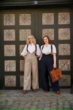 Load image into Gallery viewer, Emmy- The Miss Fancy Pants Slacks - Taupe pinstripe