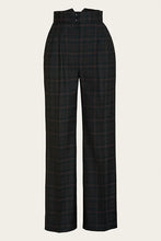 Load image into Gallery viewer, Emmy the Miss Fancy Pants slacks- Bottle green plaid wool