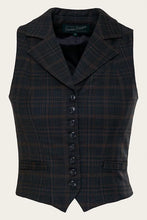 Load image into Gallery viewer, Emmy The Watchmaker’s Waistcoat- Bottle green plaid wool