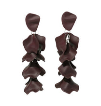 Load image into Gallery viewer, WOS Flake earrings deep purple