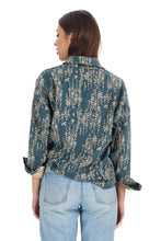 Load image into Gallery viewer, Komodo Hanako shirt- Blue floral organic cotton