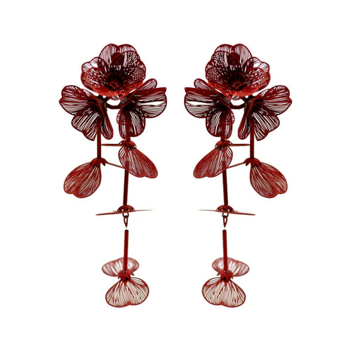 WOS Jessica earrings black/red