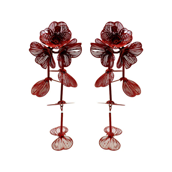 WOS Jessica earrings black/red