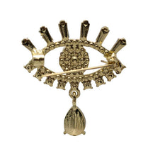 Load image into Gallery viewer, WOS Luzia brooch gold