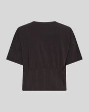 Load image into Gallery viewer, Black t-shirt on a light gray background