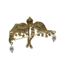 Load image into Gallery viewer, WOS Mira brooch gold