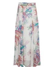 Load image into Gallery viewer, Long floral skirt with a white background